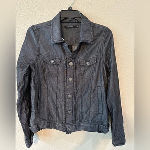Tahari soft dark denim jacket